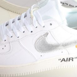 Nike Air Force 1 Low 07 Off-White ‘Hvit Sølv’ Sko AO4297-100