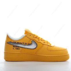 Nike Air Force 1 Low 07 Off-White ‘Sølvgult’ Sko DD1876-700