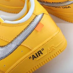 Nike Air Force 1 Low 07 Off-White ‘Sølvgult’ Sko DD1876-700