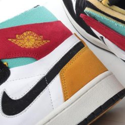 Nike Air Jordan 1 High Zoom Air CMFT ‘Svart Hvit Rød Oransje Grønn’ Sko CT0978-016