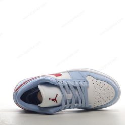 Nike Air Jordan 1 Low ‘Blå Grå Hvit Rød’ Sko DC0774-164