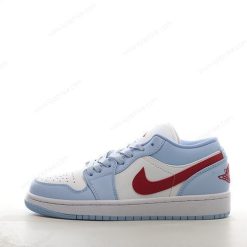 Nike Air Jordan 1 Low ‘Blå Grå Hvit Rød’ Sko DC0774-164