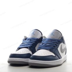 Nike Air Jordan 1 Low ‘Blå Grå Hvit’ Sko 553560-412