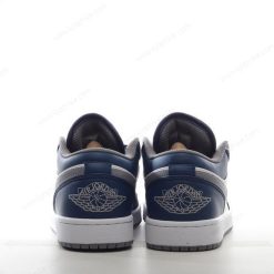 Nike Air Jordan 1 Low ‘Blå Grå Hvit’ Sko 553560-412