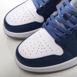 Nike Air Jordan 1 Low ‘Blå Grå Hvit’ Sko 553560-412