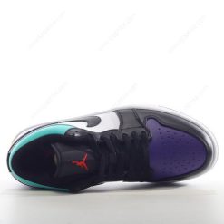 Nike Air Jordan 1 Low ‘Hvit Lilla Svart’ Sko 553558-154