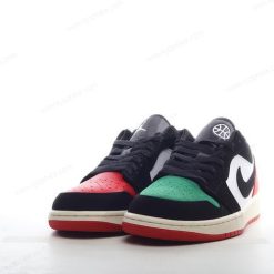 Nike Air Jordan 1 Low ‘Hvit Svart Rød Grønn’ Sko FQ6703-100