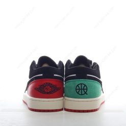 Nike Air Jordan 1 Low ‘Hvit Svart Rød Grønn’ Sko FQ6703-100