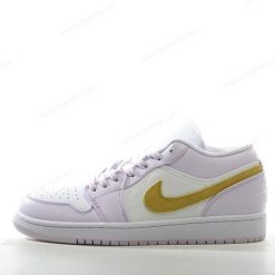 Nike Air Jordan 1 Low ‘Lilla Hvit Gul’ Sko DC0774-501