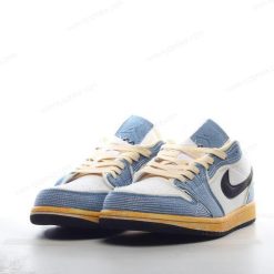Nike Air Jordan 1 Low SE ‘Svart Hvit Blå’ Sko FN7670-493