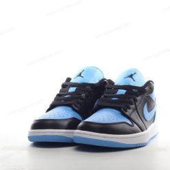 Nike Air Jordan 1 Low ‘Svart Blå Hvit’ Sko 553558-041