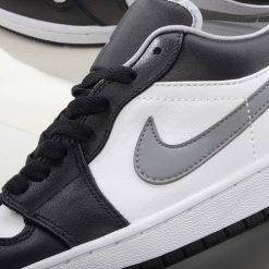 Nike Air Jordan 1 Low ‘Svart Grå Hvit’ Sko 553558-040