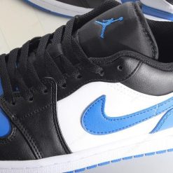 Nike Air Jordan 1 Low ‘Svart Hvit Kongeblå’ Sko 553558-140