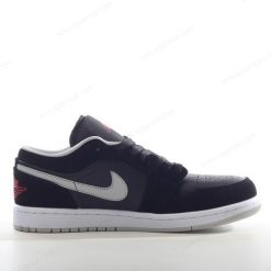 Nike Air Jordan 1 Low ‘Svart Rød Grå Hvit’ Sko 553558-032