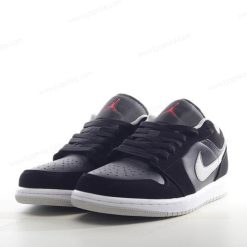 Nike Air Jordan 1 Low ‘Svart Rød Grå Hvit’ Sko 553558-032