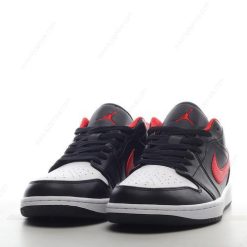 Nike Air Jordan 1 Low ‘Svart Rød Hvit’ Sko 553558-063