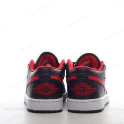 Nike Air Jordan 1 Low ‘Svart Rød Hvit’ Sko 553558-063