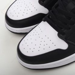 Nike Air Jordan 1 Low ‘Svart Rød Hvit’ Sko 553558-063