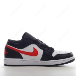 Nike Air Jordan 1 Low ‘Svart Rød Hvit’ Sko 554724-075