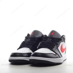 Nike Air Jordan 1 Low ‘Svart Rød Hvit’ Sko 554724-075