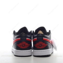 Nike Air Jordan 1 Low ‘Svart Rød Hvit’ Sko 554724-075