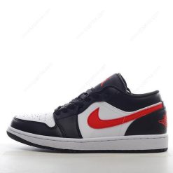 Nike Air Jordan 1 Low ‘Svart Rød Hvit’ Sko 554724-075