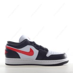 Nike Air Jordan 1 Low ‘Svart Rød Hvit’ Sko DC0774-004