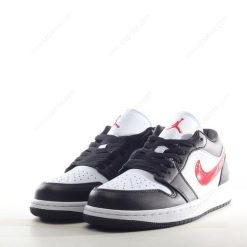 Nike Air Jordan 1 Low ‘Svart Rød Hvit’ Sko DC0774-004