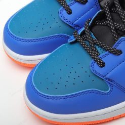 Nike Air Jordan 1 Mid ‘Blå Svart’ Sko 554725-440