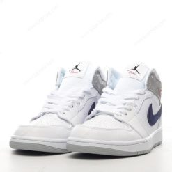 Nike Air Jordan 1 Mid ‘Grå Hvit Svart’ Sko DR8038-100