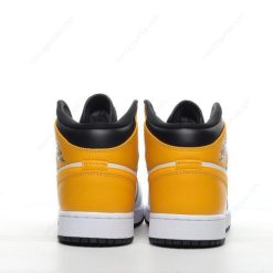 Nike Air Jordan 1 Mid ‘Gull Svart’ Sko 554725-170
