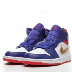 Nike Air Jordan 1 Mid ‘Hvit Oransje Blå’ Sko 554725-131