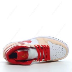 Nike Air Jordan 1 Mid ‘Hvit Rød Brun’ Sko 554725-201