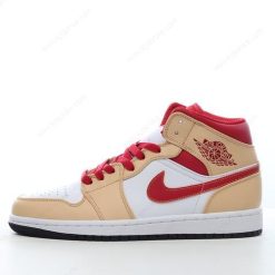 Nike Air Jordan 1 Mid ‘Hvit Rød’ Sko 554724-201