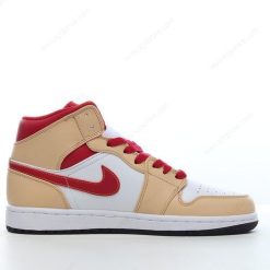 Nike Air Jordan 1 Mid ‘Hvit Rød’ Sko 554724-201