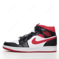 Nike Air Jordan 1 Mid ‘Hvit Svart’ Sko 554724-122