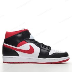 Nike Air Jordan 1 Mid ‘Hvit Svart’ Sko 554724-122