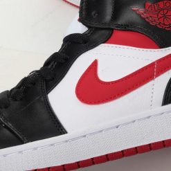 Nike Air Jordan 1 Mid ‘Hvit Svart’ Sko 554724-122