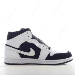 Nike Air Jordan 1 Mid ‘Hvit Svart’ Sko 554725-113