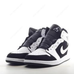 Nike Air Jordan 1 Mid ‘Hvit Svart’ Sko 554725-113