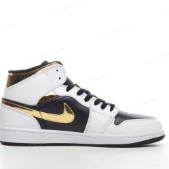 Nike Air Jordan 1 Mid ‘Hvit Svart’ Sko 554725-190