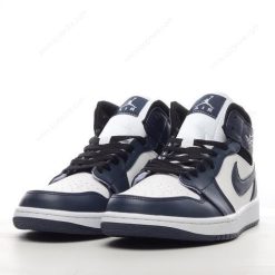 Nike Air Jordan 1 Mid ‘Navy Svart’ Sko 554724-411