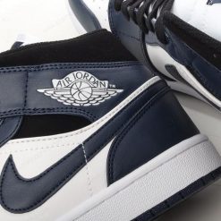 Nike Air Jordan 1 Mid ‘Navy Svart’ Sko 554724-411