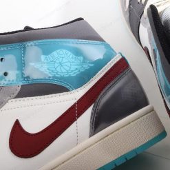 Nike Air Jordan 1 Mid SE ‘Grå Blå Rød’ Sko FB1870-161