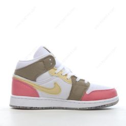 Nike Air Jordan 1 Mid SE ‘Hvit Gul Rosa’ Sko DJ0338-100