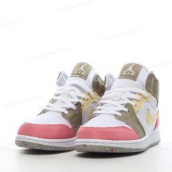 Nike Air Jordan 1 Mid SE ‘Hvit Gul Rosa’ Sko DJ0338-100