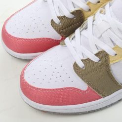 Nike Air Jordan 1 Mid SE ‘Hvit Gul Rosa’ Sko DJ0338-100