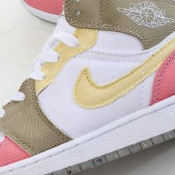 Nike Air Jordan 1 Mid SE ‘Hvit Gul Rosa’ Sko DJ0338-100