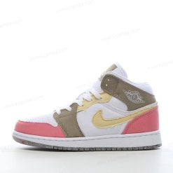 Nike Air Jordan 1 Mid SE ‘Hvit Gul Rosa’ Sko DJ0338-100