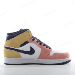 Nike Air Jordan 1 Mid SE ‘Hvit Svart Gul’ Sko DX4365-800